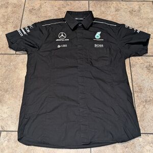 PetronasxHugo BossxMercedes F1 Racing Team Button Up Medium